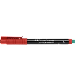 Faber-Castell Marqueur indélébile Multimarque M, rouge
