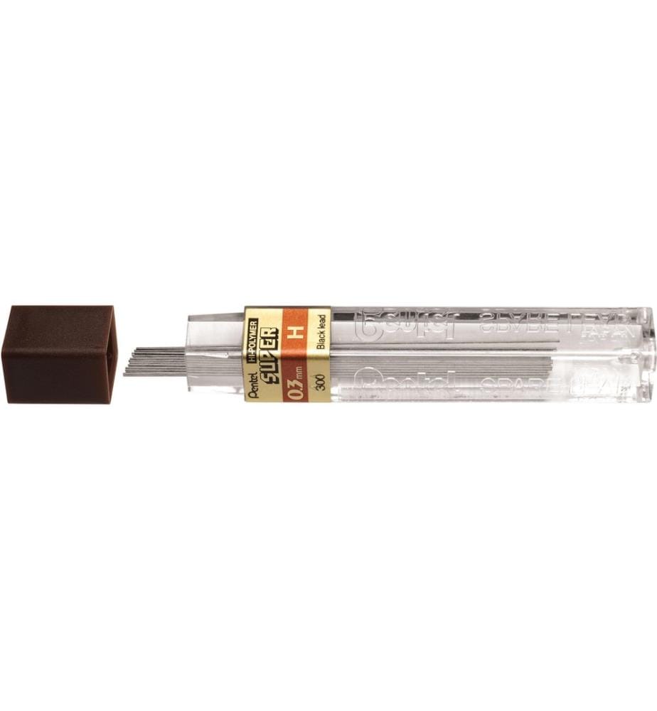 PENTEL - Mine de crayon Hi-Polymer Super 0.3 mm, H