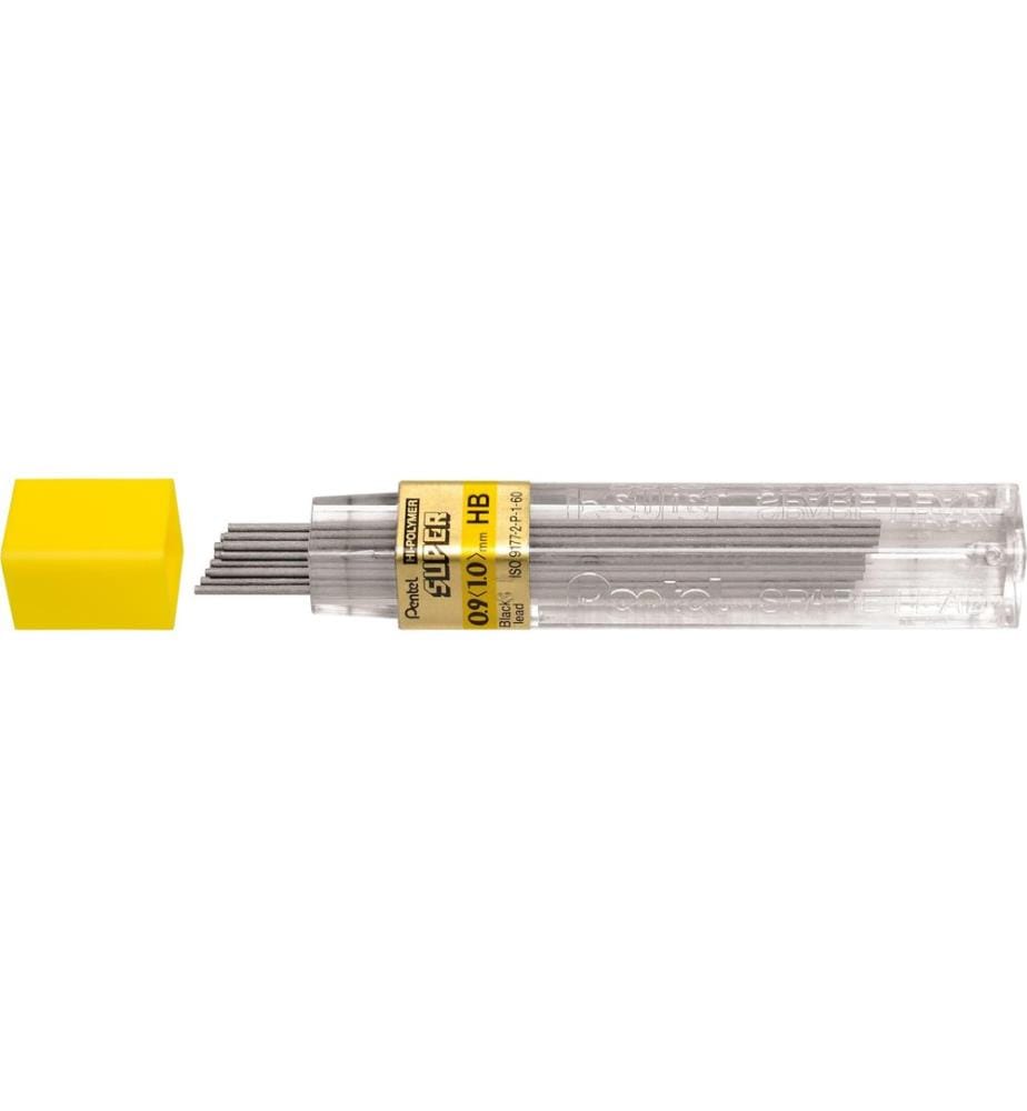 PENTEL - Mine de crayon Hi-Polymer Super 0.9 mm, HB