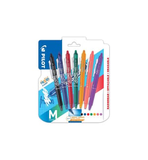 PILOT - Stylo à bille roulante FriXion Clicker Set de 7 pièces 0.35 mm, Multicolore
