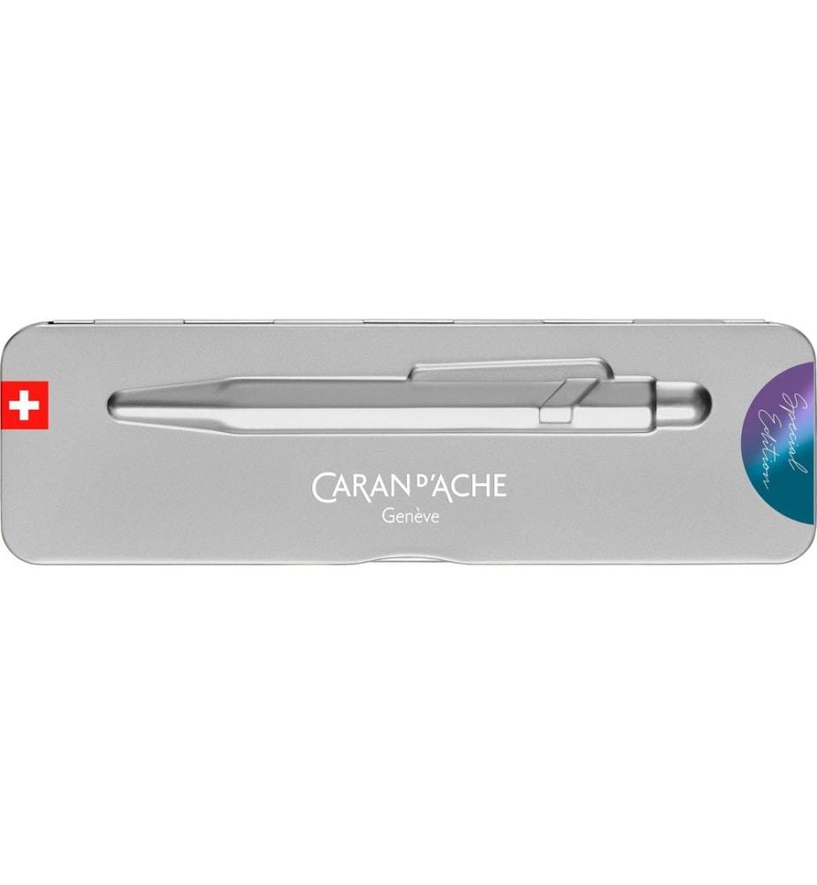 CARAN D'ACHE - Stylo bille 849 Claim your Style 5, 1 mm, Violet de mer