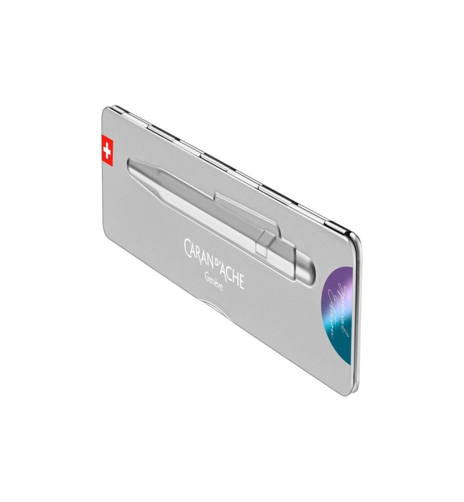 CARAN D'ACHE - Stylo bille 849 Claim your Style 5, 1 mm, Violet de mer