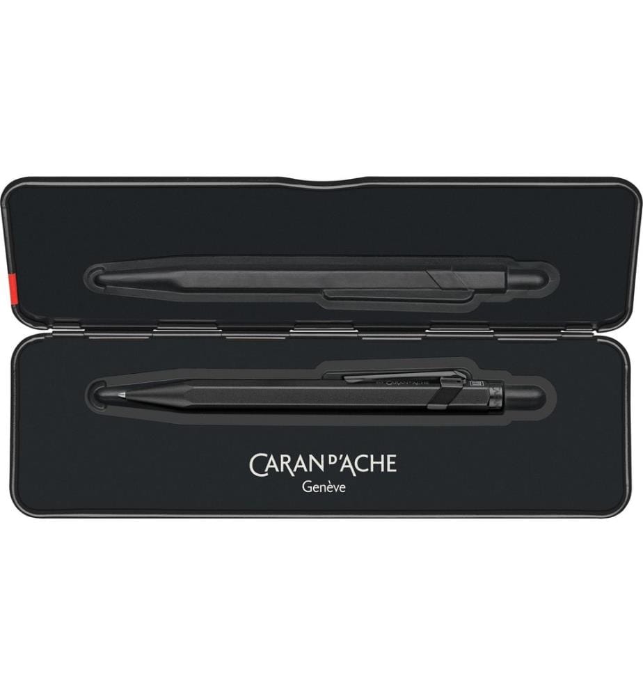 CARAN D'ACHE - Stylo bille 849 XL Code noir 1 mm, Noir