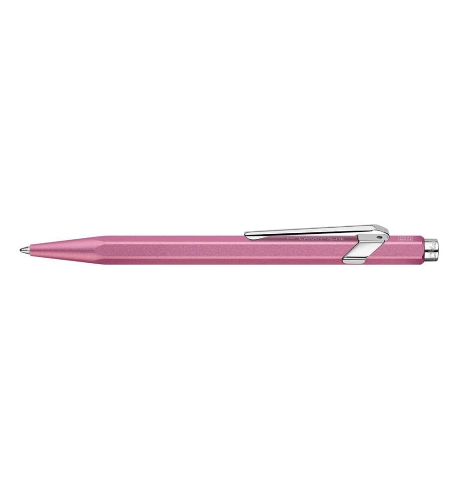 CARAN D'ACHE - Stylo bille 849 Colormat-x Rose moyen (M), Rose