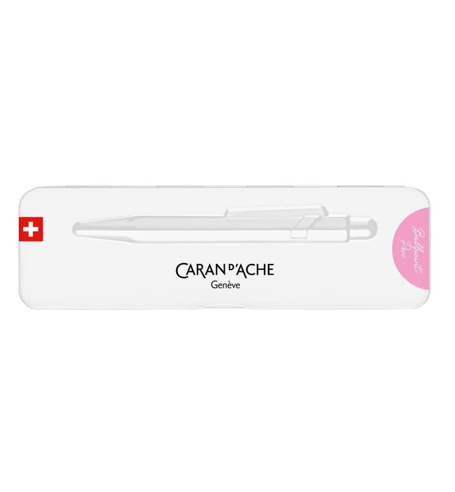 CARAN D'ACHE - Stylo bille 849 Colormat-x Rose moyen (M), Rose