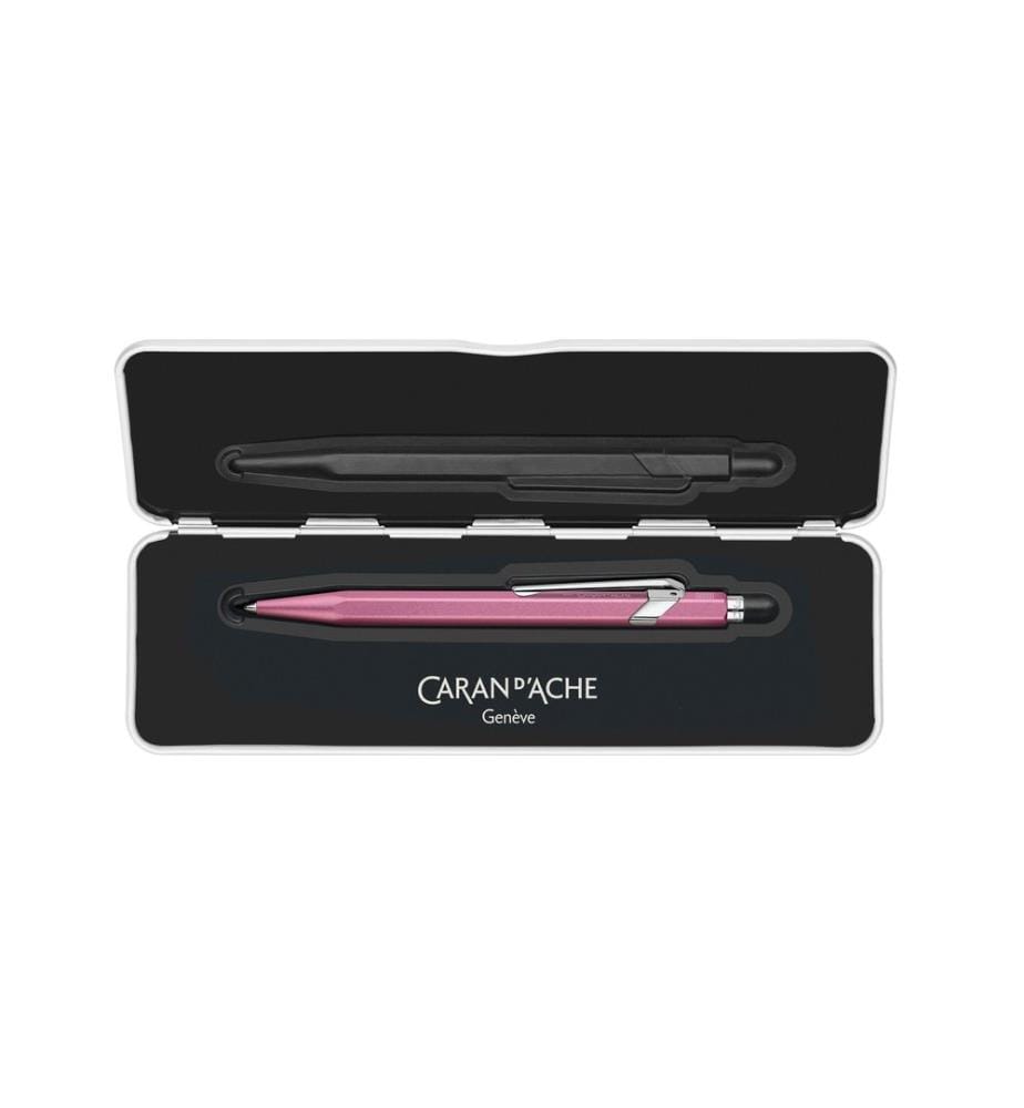 CARAN D'ACHE - Stylo bille 849 Colormat-x Rose moyen (M), Rose