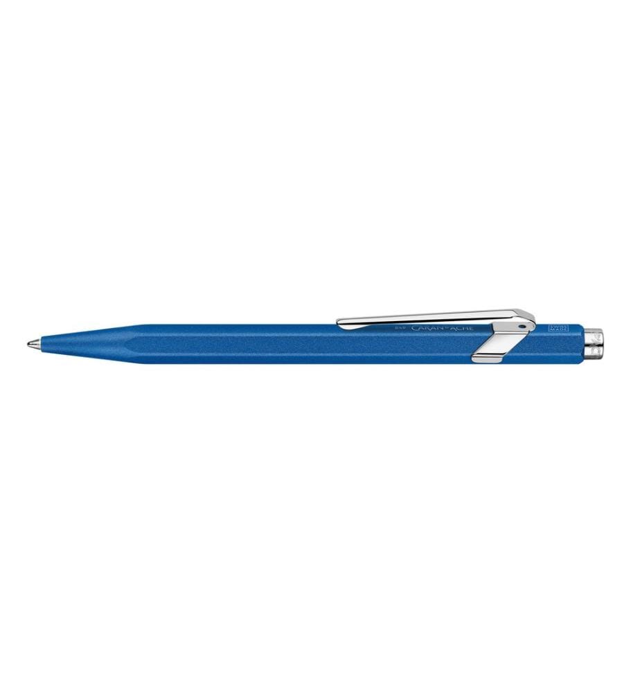 CARAN D'ACHE - Stylo bille 849 Colormat-x Bleu moyen (M)