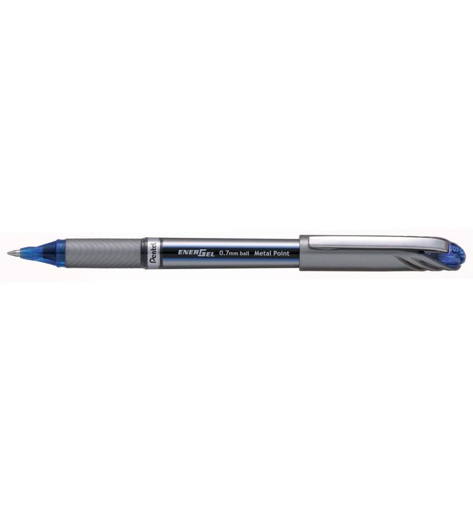 PENTEL - Stylo à encre gel EnerGel Plus 0.7 mm, bleu
