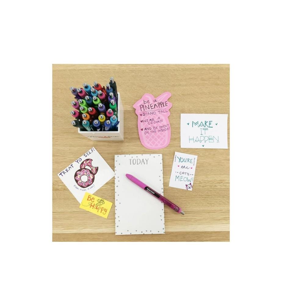 PAPER MATE - Stylo bille InkJoy Gel RT 0.7 mm, 14 pièces