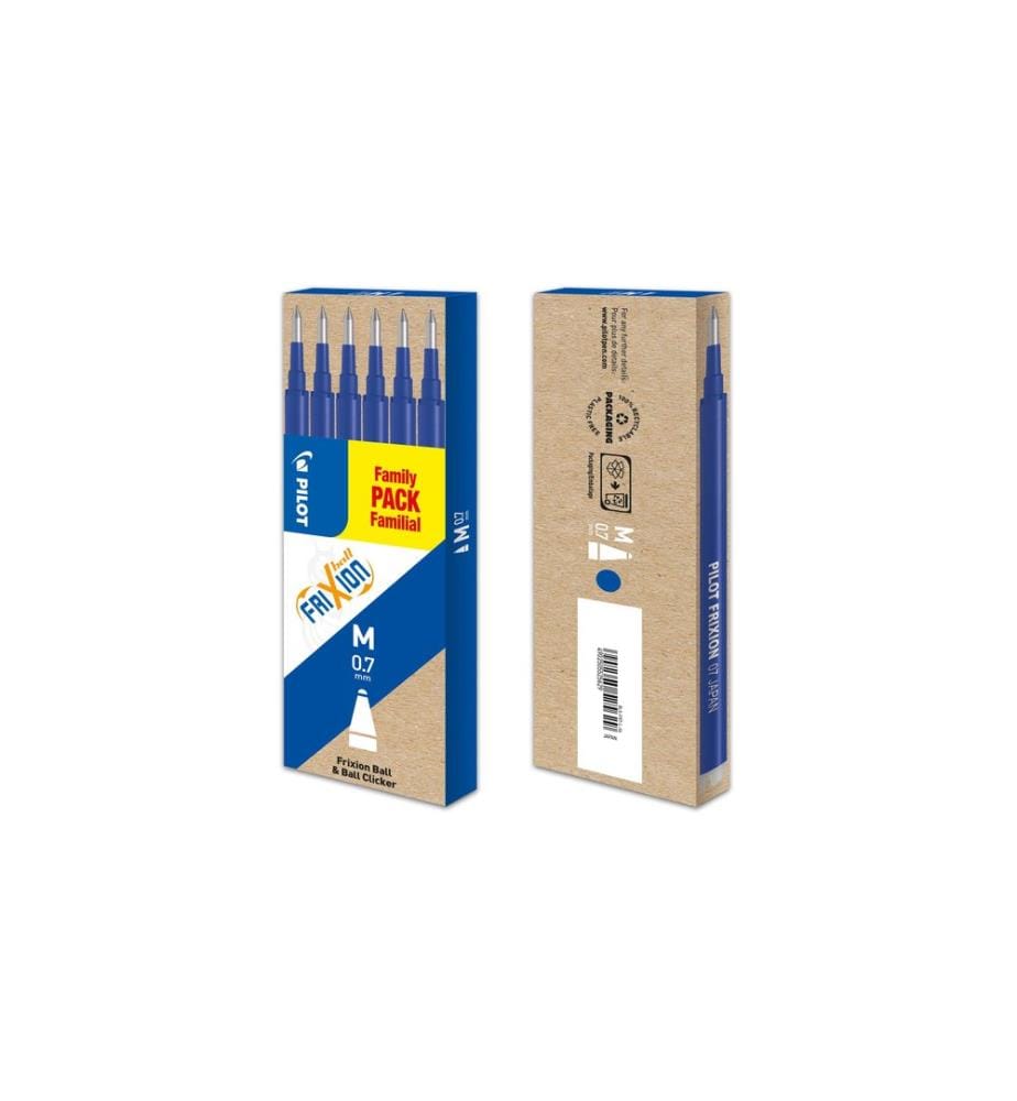PILOT - Patrone FriXion Refill 6 Stück 0.7 mm, Blau