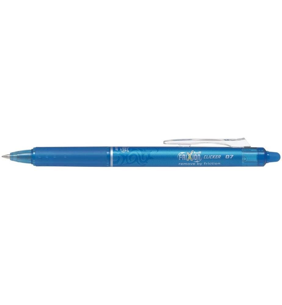PILOT - Stylo à bille roulante FriXion Clicker 0.7 mm, Bleu