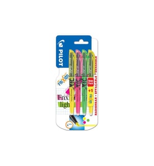 PILOT - Surligneur FriXion Light 4 pièces, Vert/Jaune/Rose