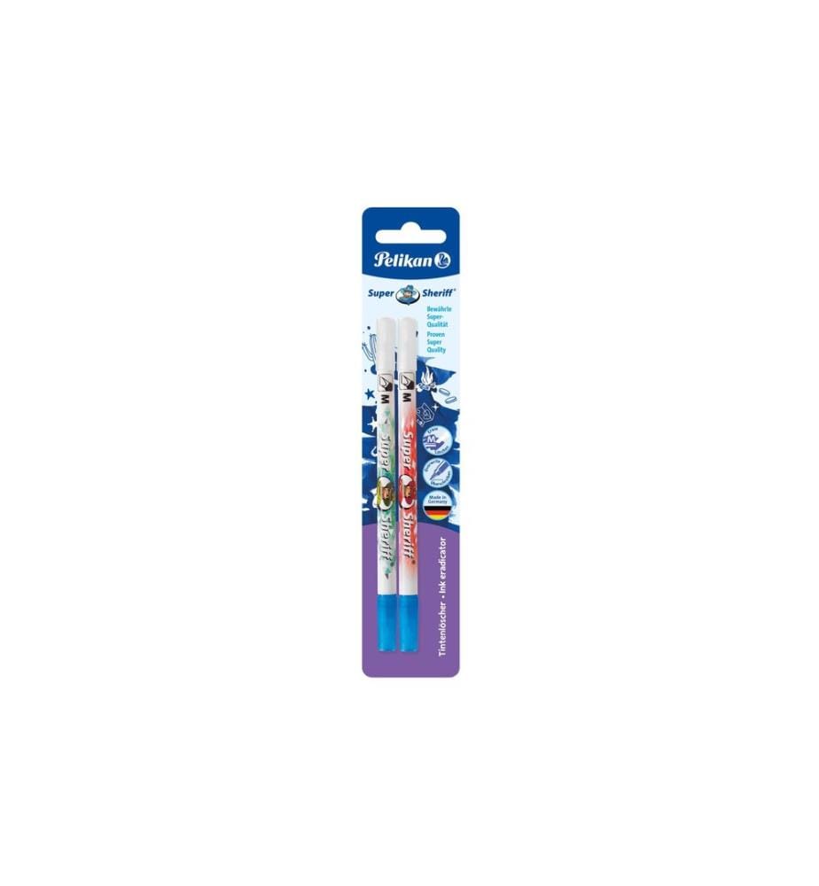 PELIKAN - Effaceur d'encre Super Sheriff M 2 pièces