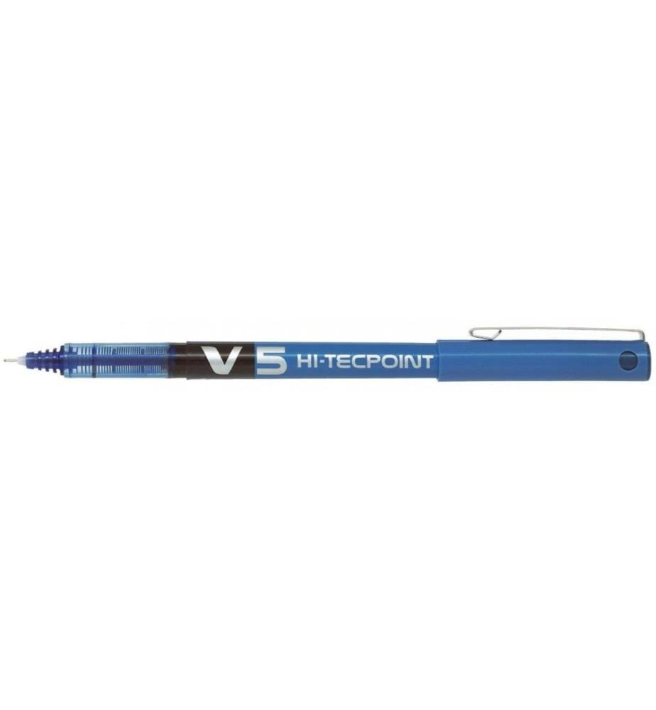 PILOT - Stylo à bille roulante FriXion Hi-Tecball V5 0.5 mm, Bleu