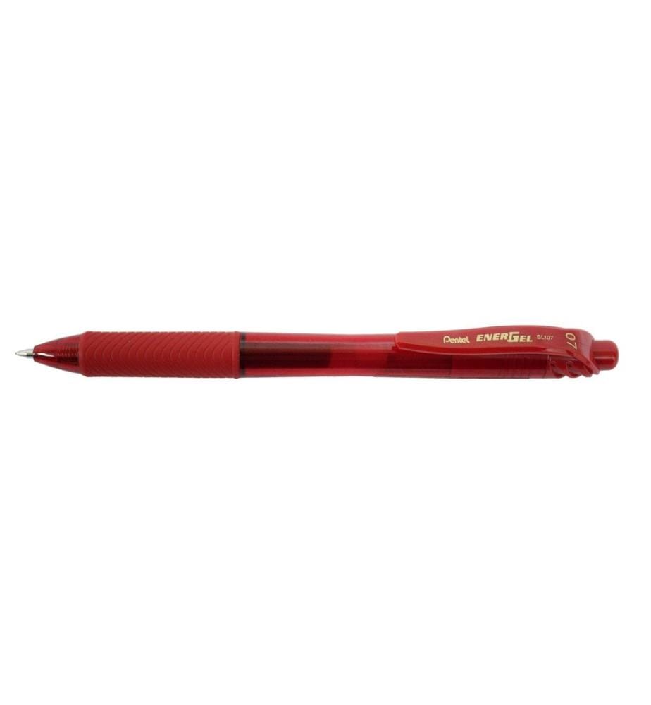 PENTEL - Stylo à encre gel EnerGel 0.7 mm, rouge, 1 pièces