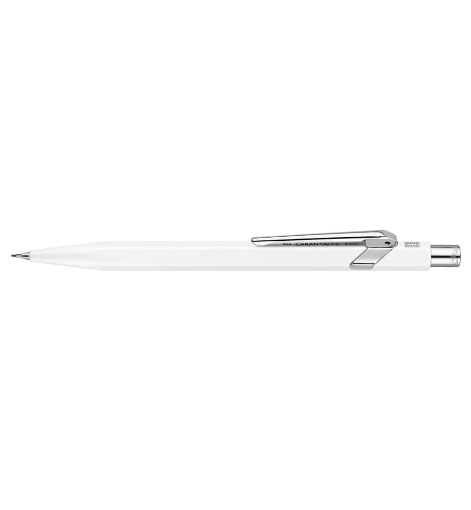 CARAN D'ACHE - Porte-mines Ligne classique 0.7 mm, Blanc