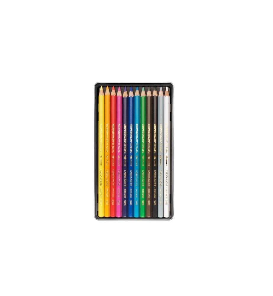 CARAN D'ACHE - Farbstifte Supracolor 12 Stück