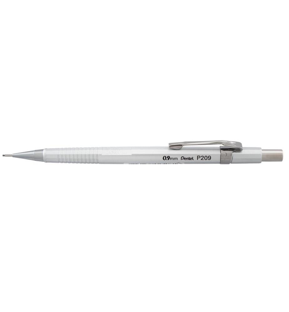 PENTEL - Porte-mines Sharp 0,9 mm, argent métallique