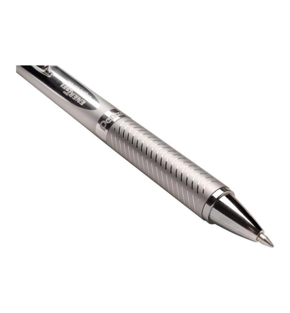 PENTEL - Stylo à encre gel EnerGel Sterling 0,7 mm, argent