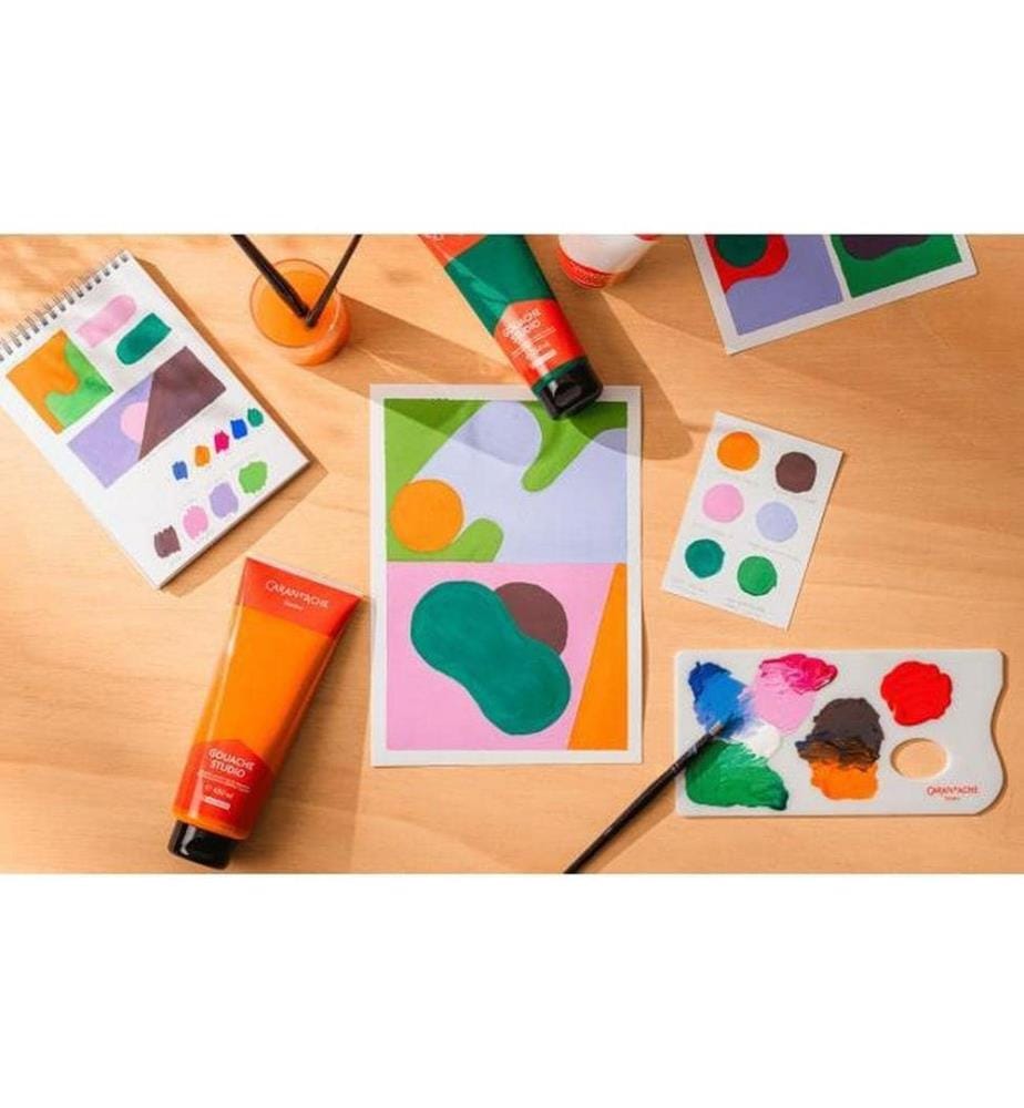 CARAN D'ACHE - Peinture à l'eau Gouache Studio 450 ml, Violet