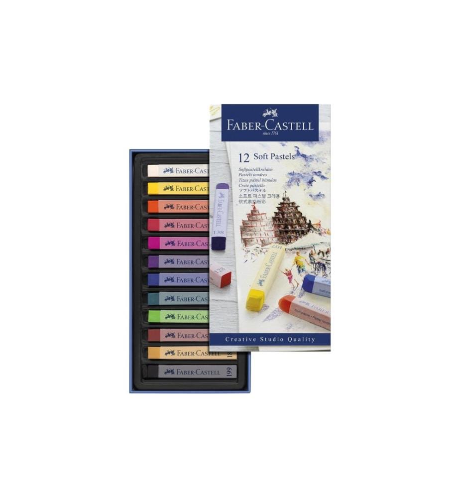 Faber-Castell Pastellkreide Soft Studio 12 Stück