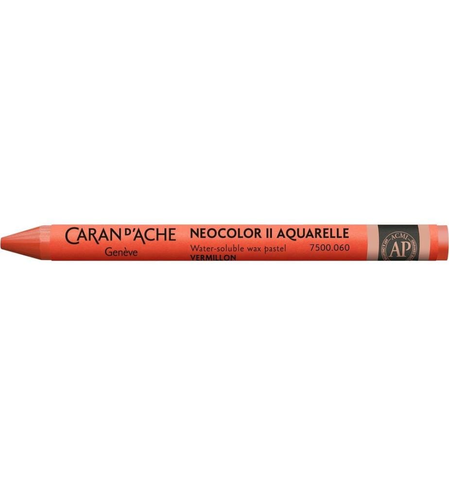 CARAN D'ACHE - Wachsmalstifte Neocolor 2 wasservermalbar Zinnoberrot