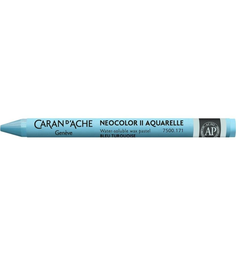 CARAN D'ACHE - Wachsmalstifte Neocolor 2 wasservermalbar Türkis