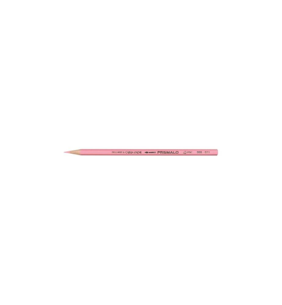 CARAN D'ACHE - Crayons de couleur Prismalo 3 mm, 1 pièce, rose