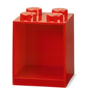 Regal mit 4 Blöcken - 159 x 159 x 211 mm - Rot