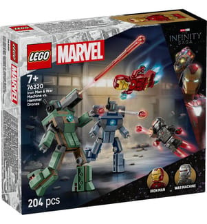 LEGO® 76320 - Iron Man und War Machine gegen Hammers Drohnen