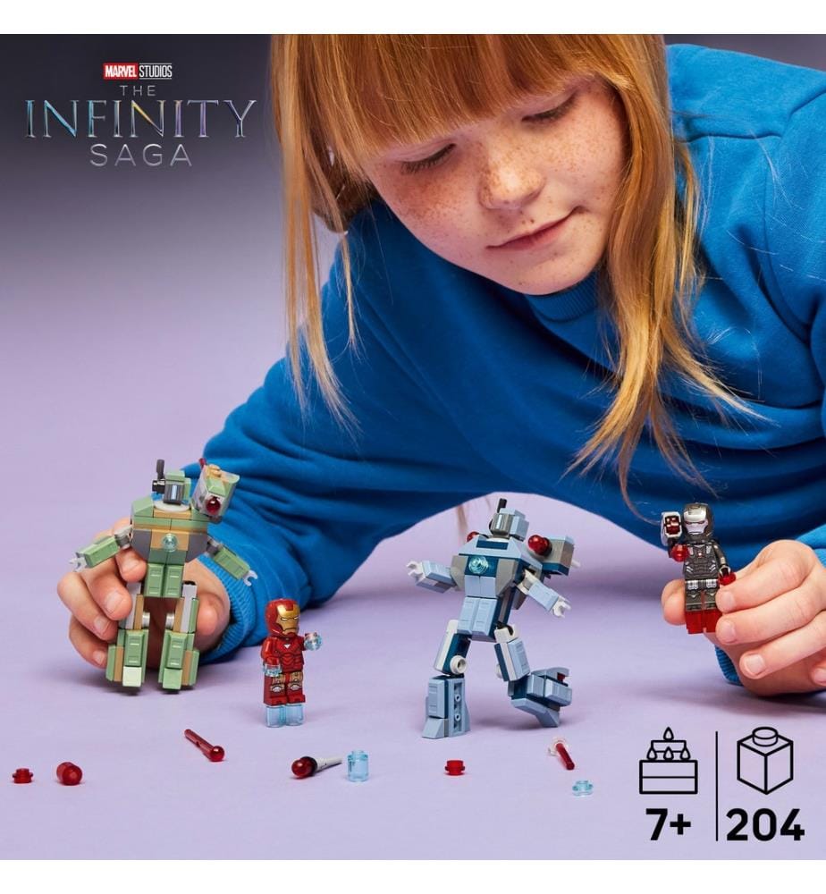 LEGO® 76320 - Iron Man und War Machine gegen Hammers Drohnen