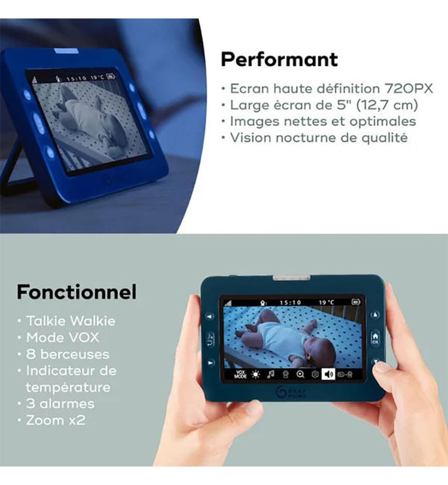 Babyphone Drehkamera YOO-Master(+) 5" HD