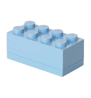 Mini-Aufbewahrungsstein 8 Blöcke - 46 x 92 x 43 mm - Hellblau