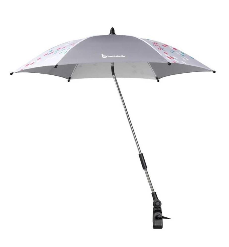 Sonnenschirm Anti-Uv 50+ - Grau und Weiss