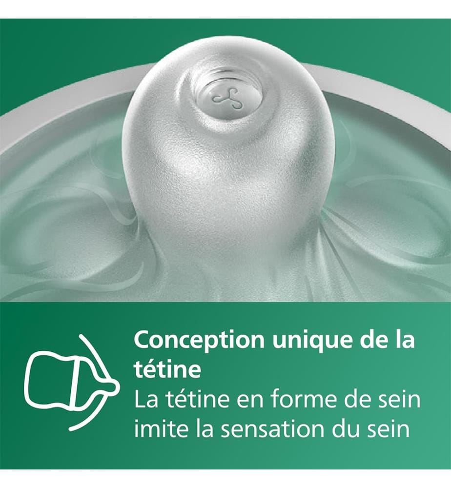 Philips Avent Natural Response Babyflasche aus Glas, 240 ml"