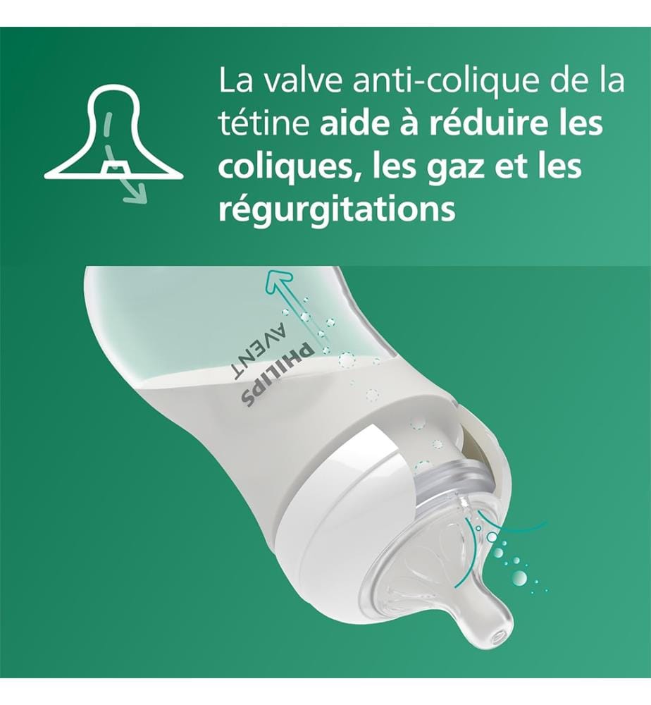 Philips Avent Natural Response Babyflasche aus Glas, 240 ml"