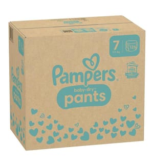 Baby-Dry Pants - Grösse 7 (17+kg) - Set mit 126 Windeln
