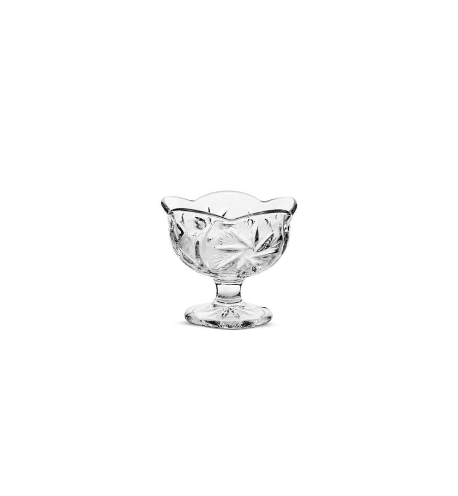 6er-Set Eisbecher aus Glas – transparent
