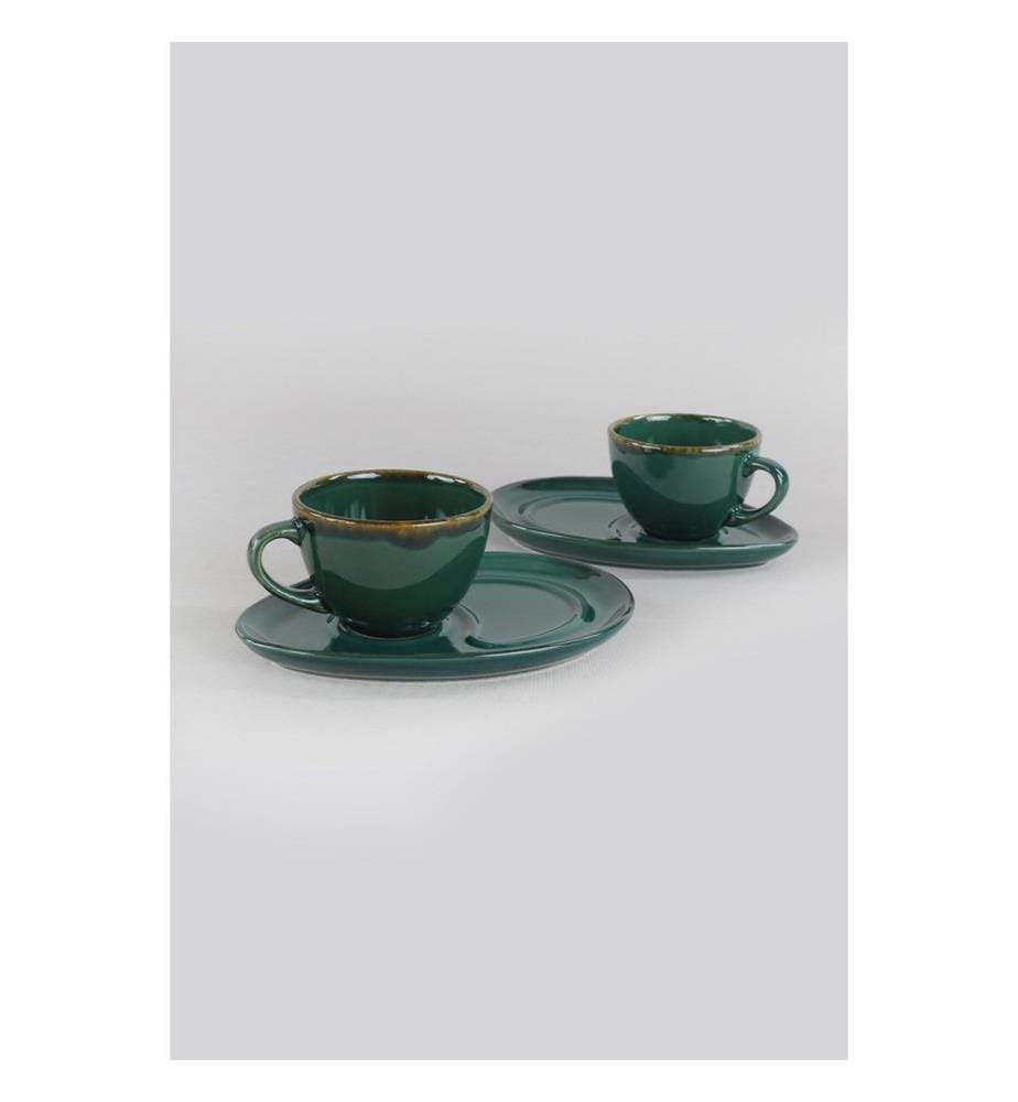 Set of 4 coffee cups - Green