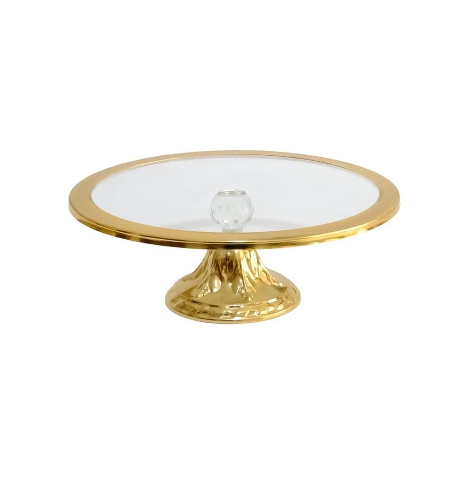 Cake Serving Plate - Gold