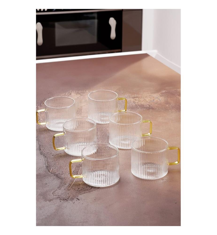 Set of 6 tea cups - Clear