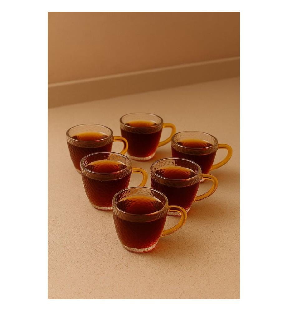 Lot de 6 pièces de service à thé - Transparent