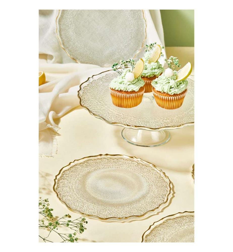 Lot de 7 assiettes à dessert - Transparent