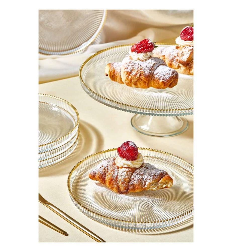 Lot de 7 assiettes à dessert - Transparent