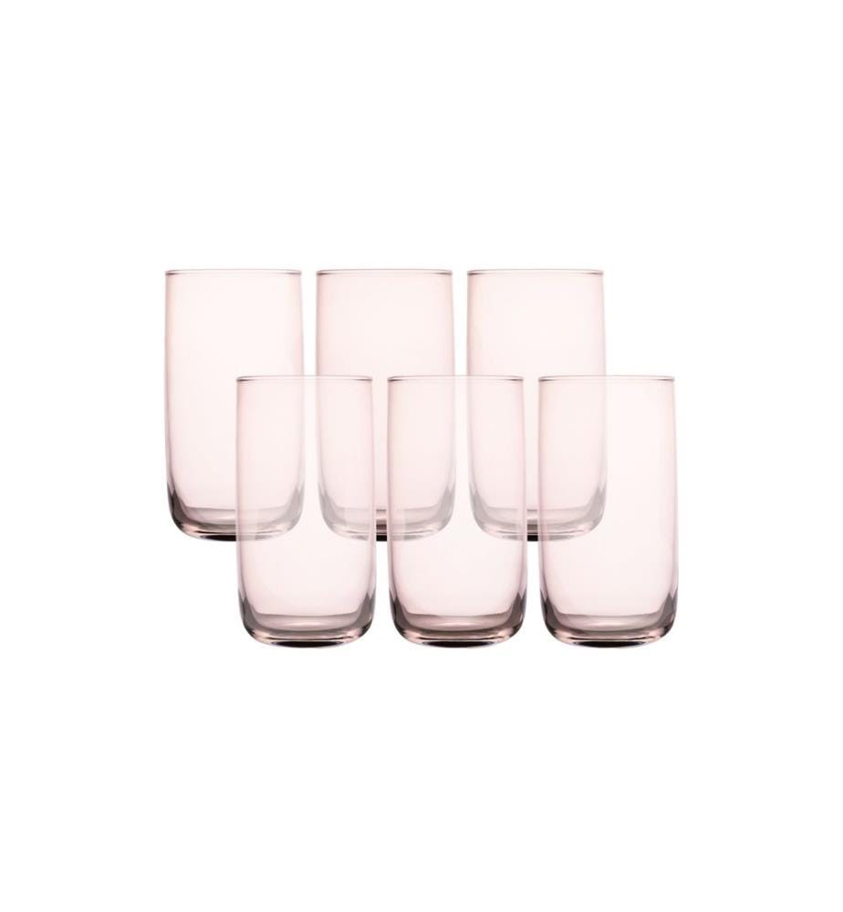 6er-Set Gläser – Rosa