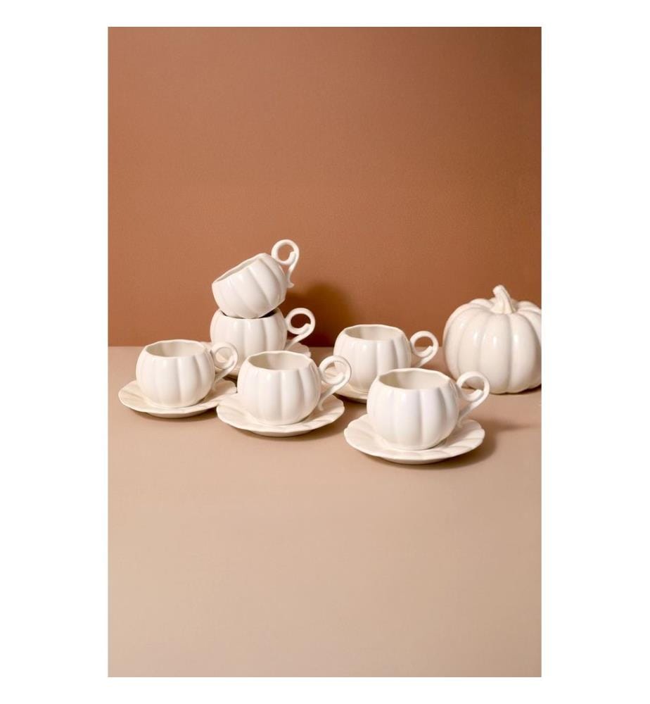 Set of 12 coffee cups - White