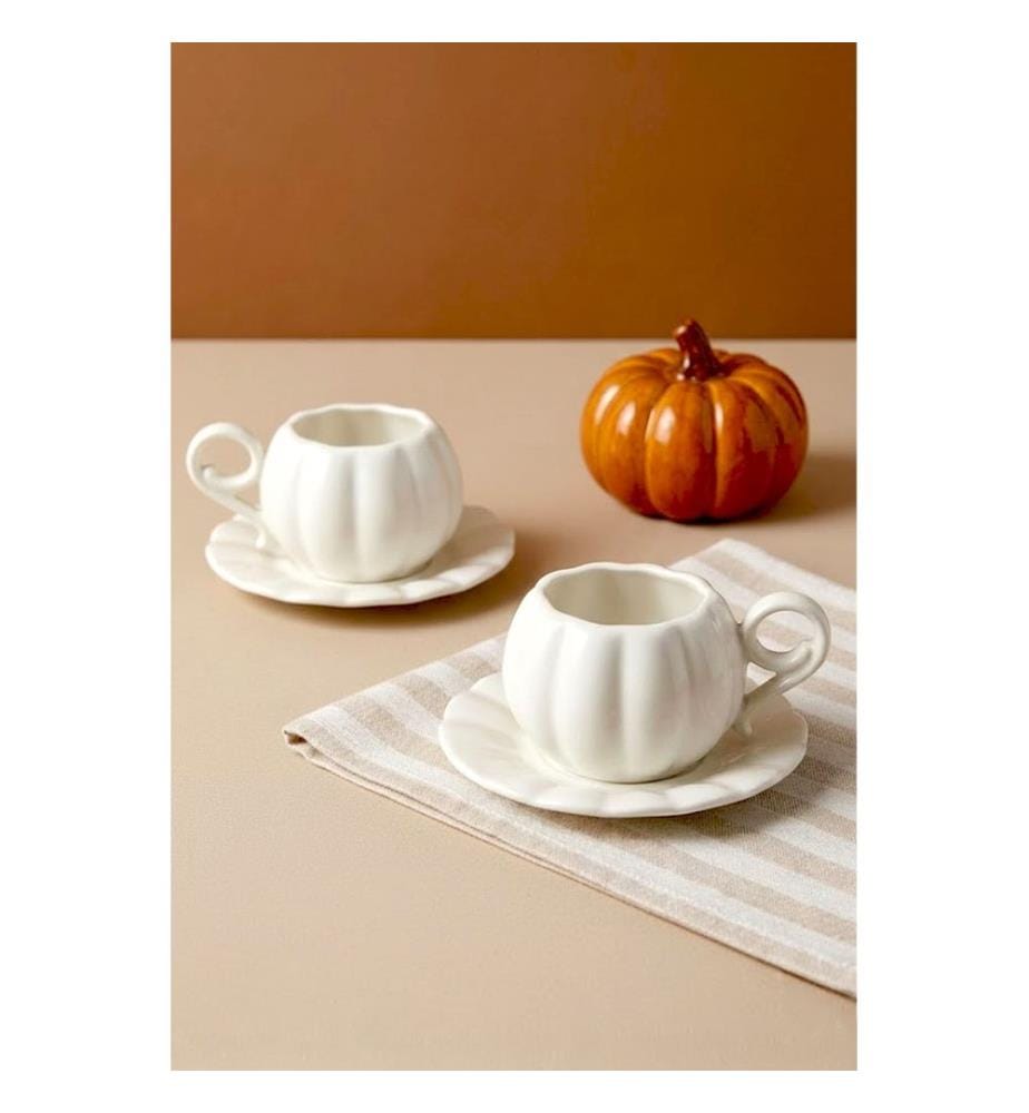 Set of 4 coffee cups - White