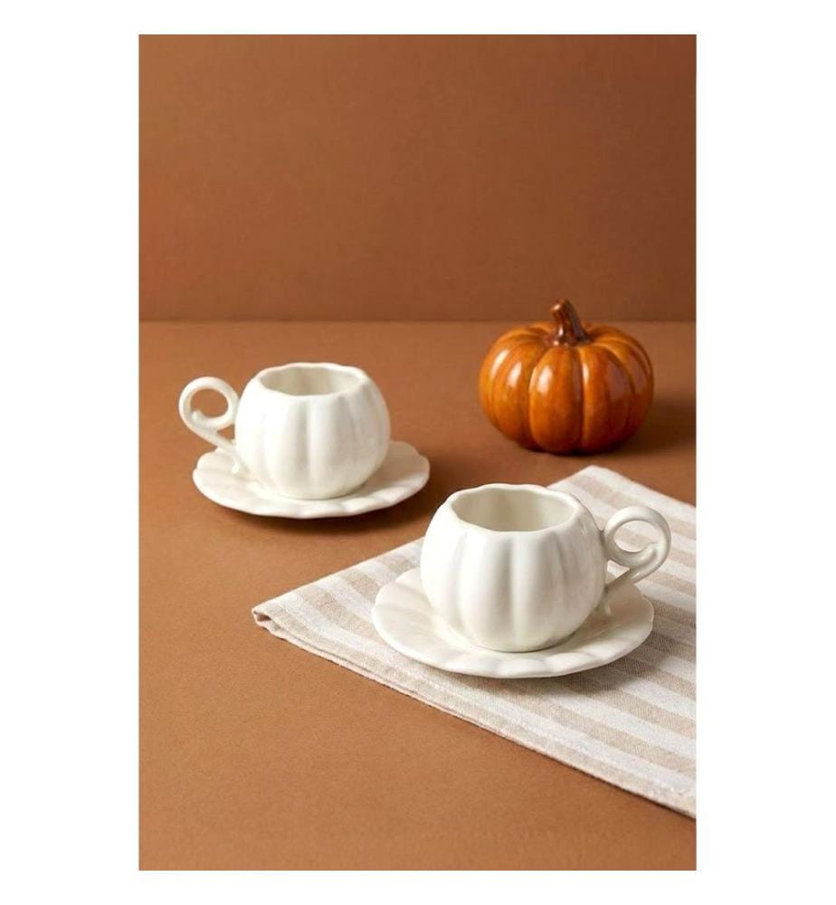 Set of 4 coffee cups - White