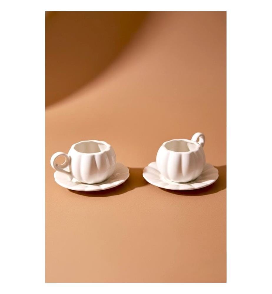 Set of 4 coffee cups - White