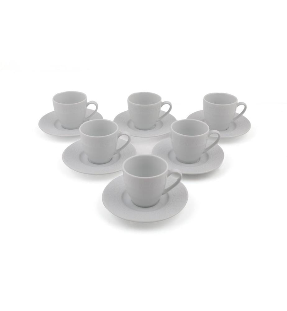 Set of 12 coffee cups - White